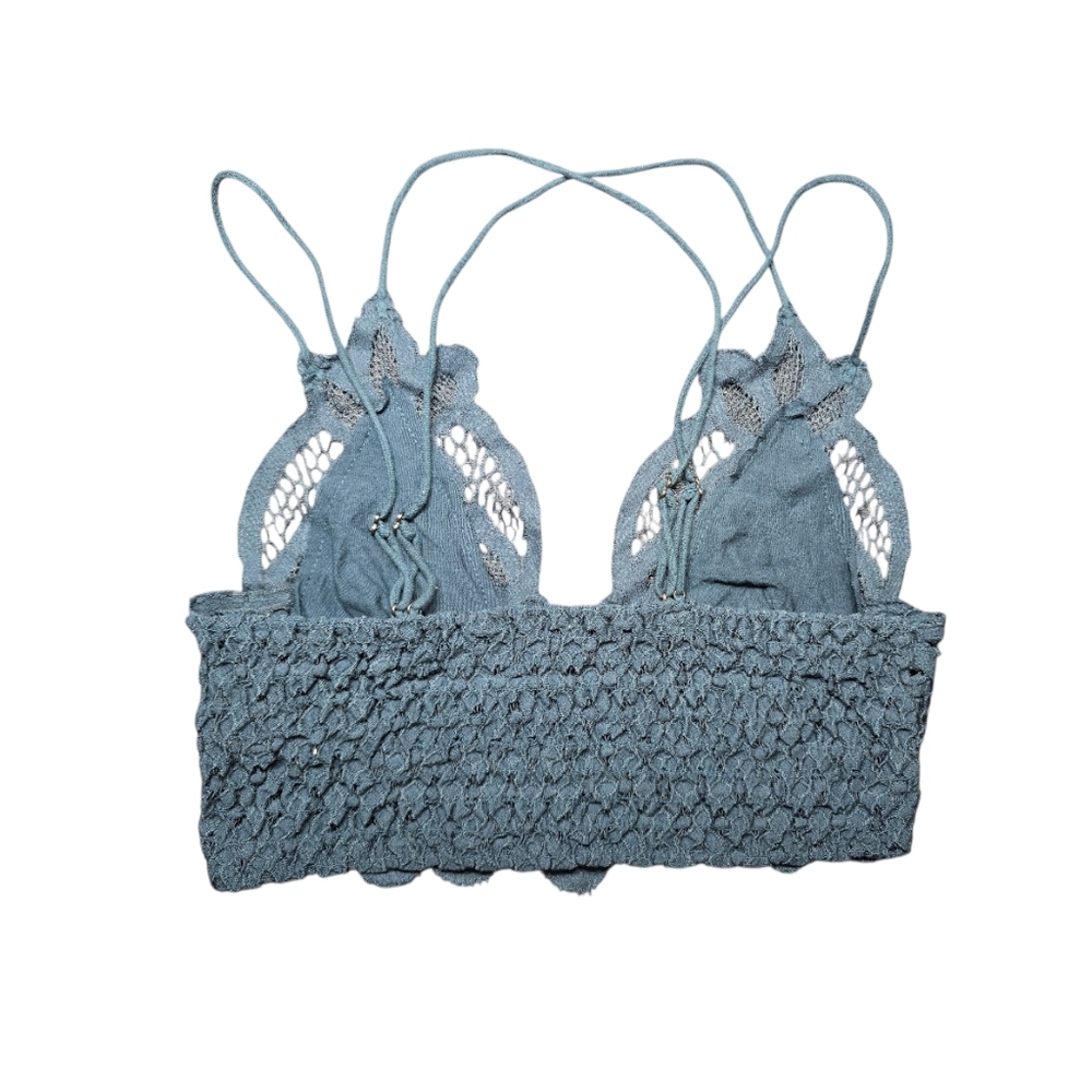 SOLD Free People Adella Bralette In Night Swim Blue Small - Picture 2 of 5